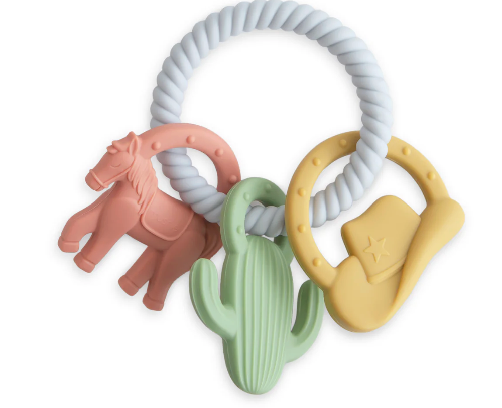 Mushie Western Teething Ring