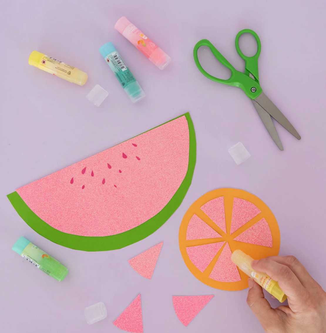 Jollity & Co Glitter Smoothie Glue Sticks