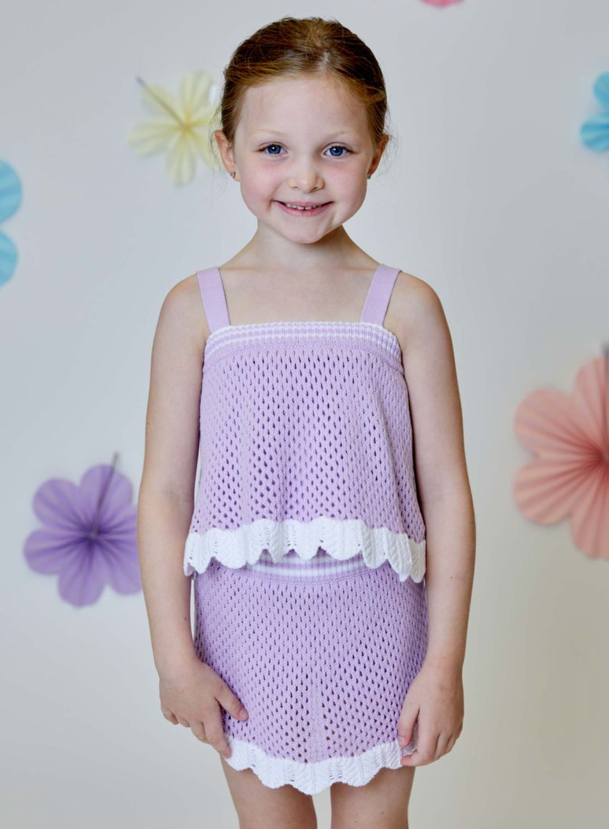Design History Laughing Lilac Knit Tank for Girls