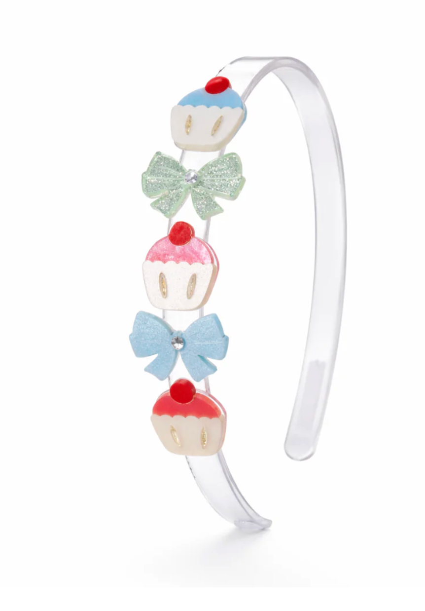 Lilies & Roses Cupcakes & Bows Headband