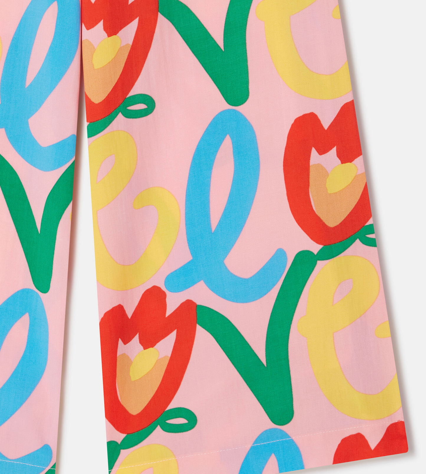 Stella McCartney Kids Girl Love Print Pants Pink