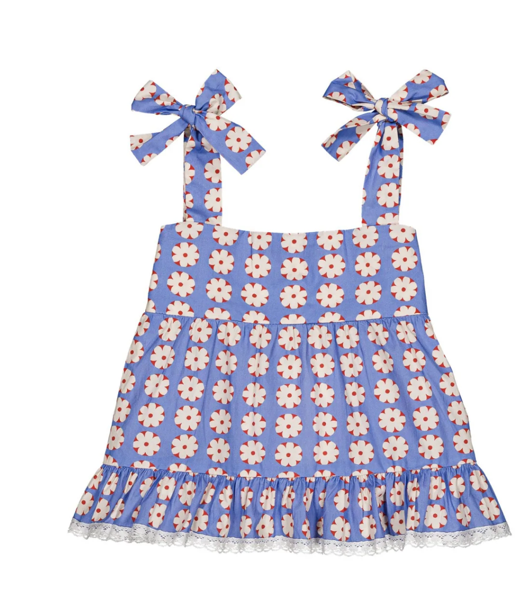 Hello Simone Lucie blouse Pomponette Blue