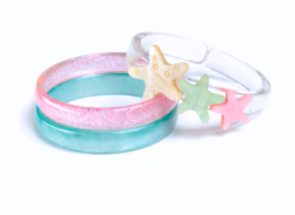 Lilies & Roses Starfish Blue Pink Bangles