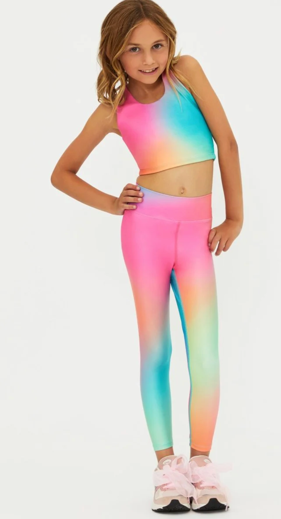 Beach Riot Little Peppa Legging - Strawberry Sunset Ombre