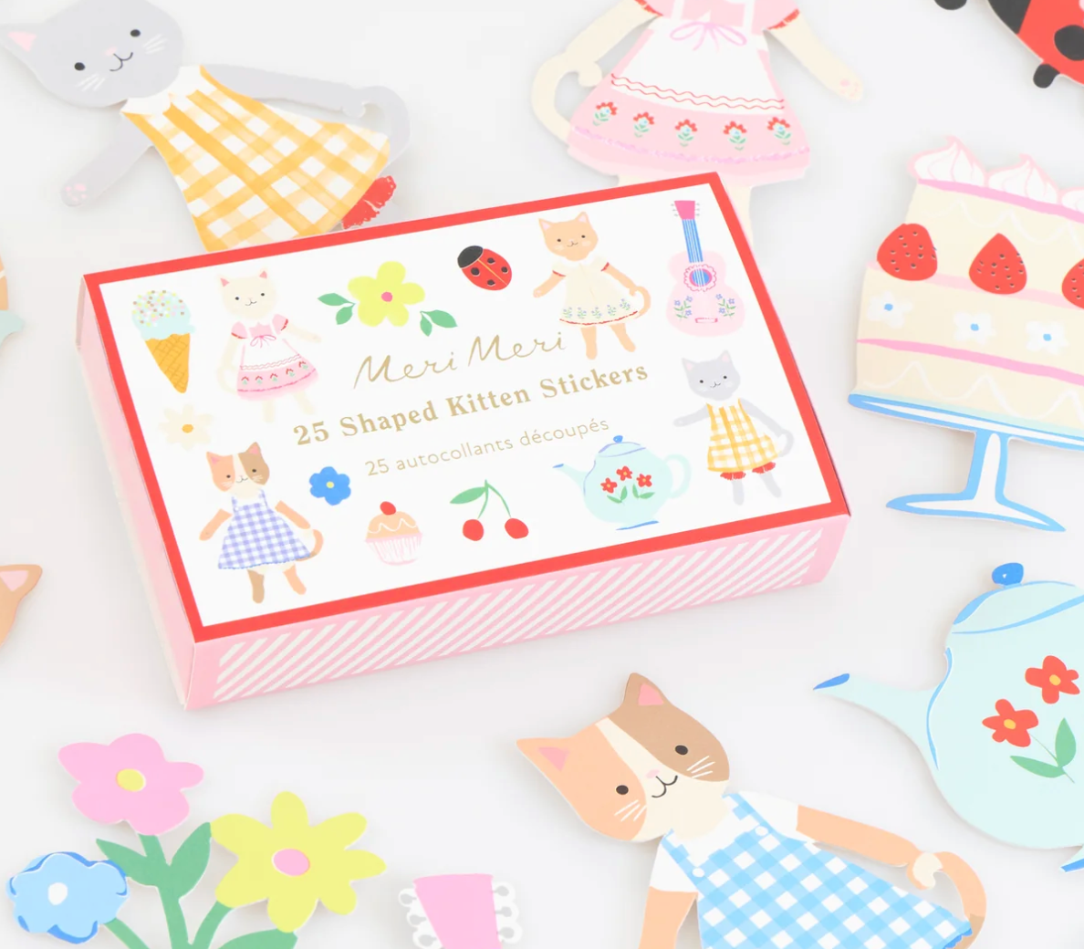 Meri Meri Kitten Club Shaped Stickers