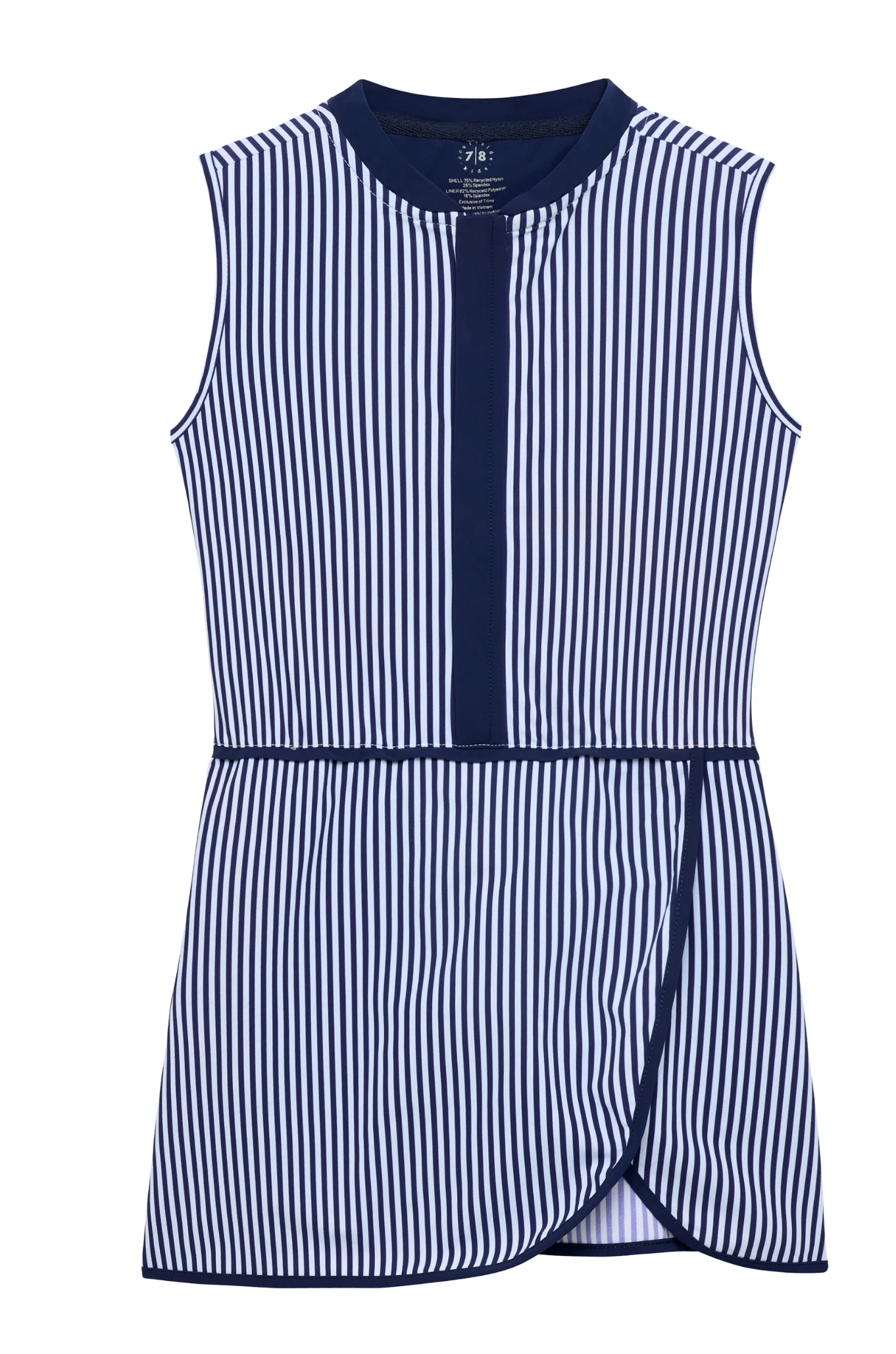 Courtside Kids Navy Thin Stripe Court Dress