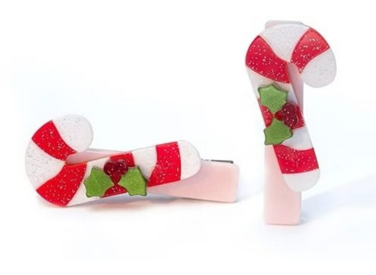 Lilies & Roses Candy Cane Clips