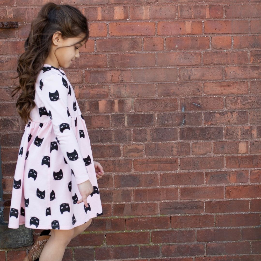 Sammy + Nat Spooky Isla Cat Dress - Ballet Slipper