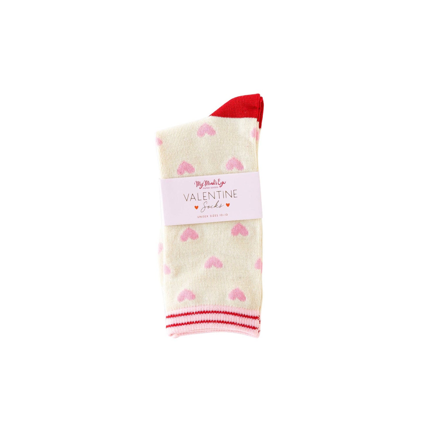 My Mind’s Eye - VAL1050 - Heart Socks: Child Small