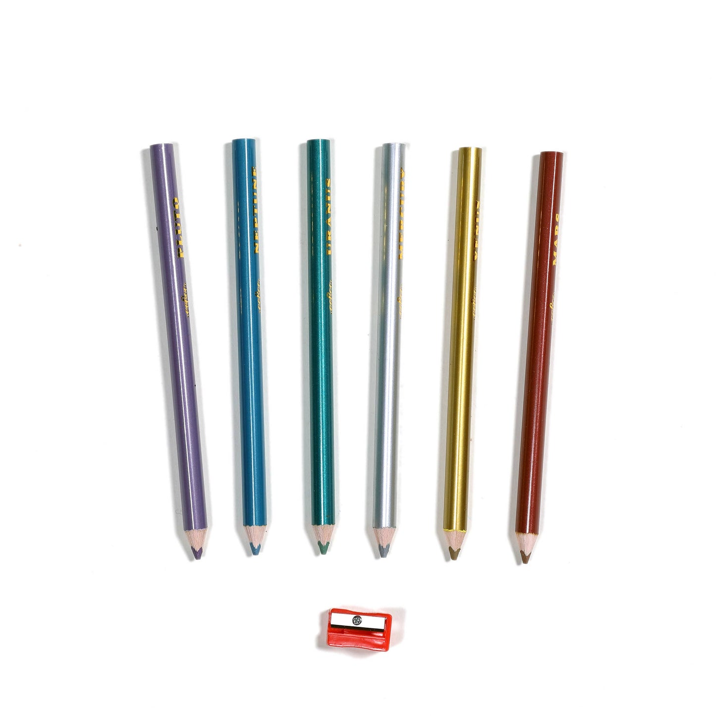 eeBoo - Silver Robot Metallic Pencils