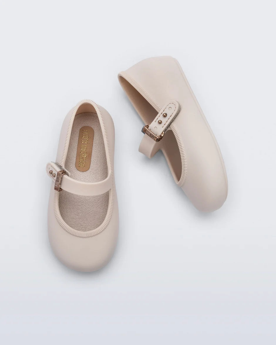Mini Melissa Soft Ballerina Flat - Beige