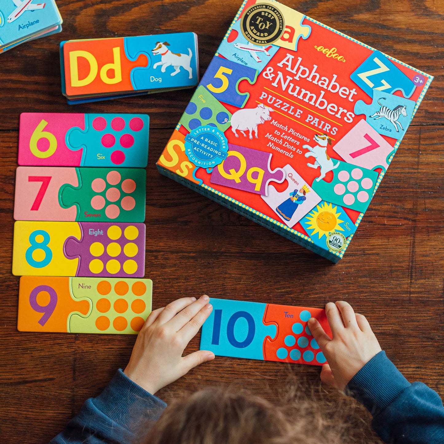 eeBoo - Alphabet & Numbers Puzzle Pairs