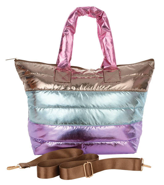 Iscream - ICY COLOR BLOCK PUFFER OVERNIGHT BAG