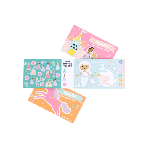 MagicPlaybook - Set of 3 Pink Kids’ Activity Books - Travel & On-the-Go Fun