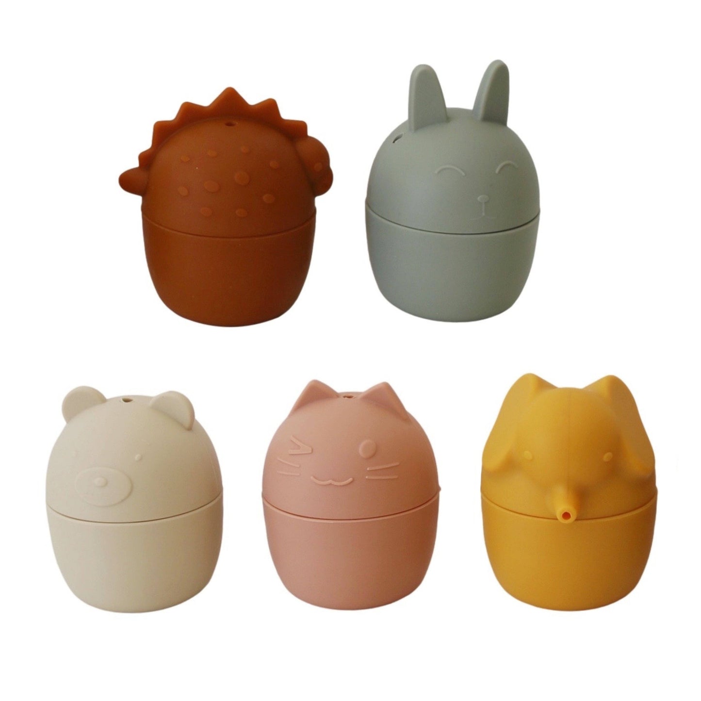 Marlowe & Co - Animal Mold Free Silicone Bath Toy Set