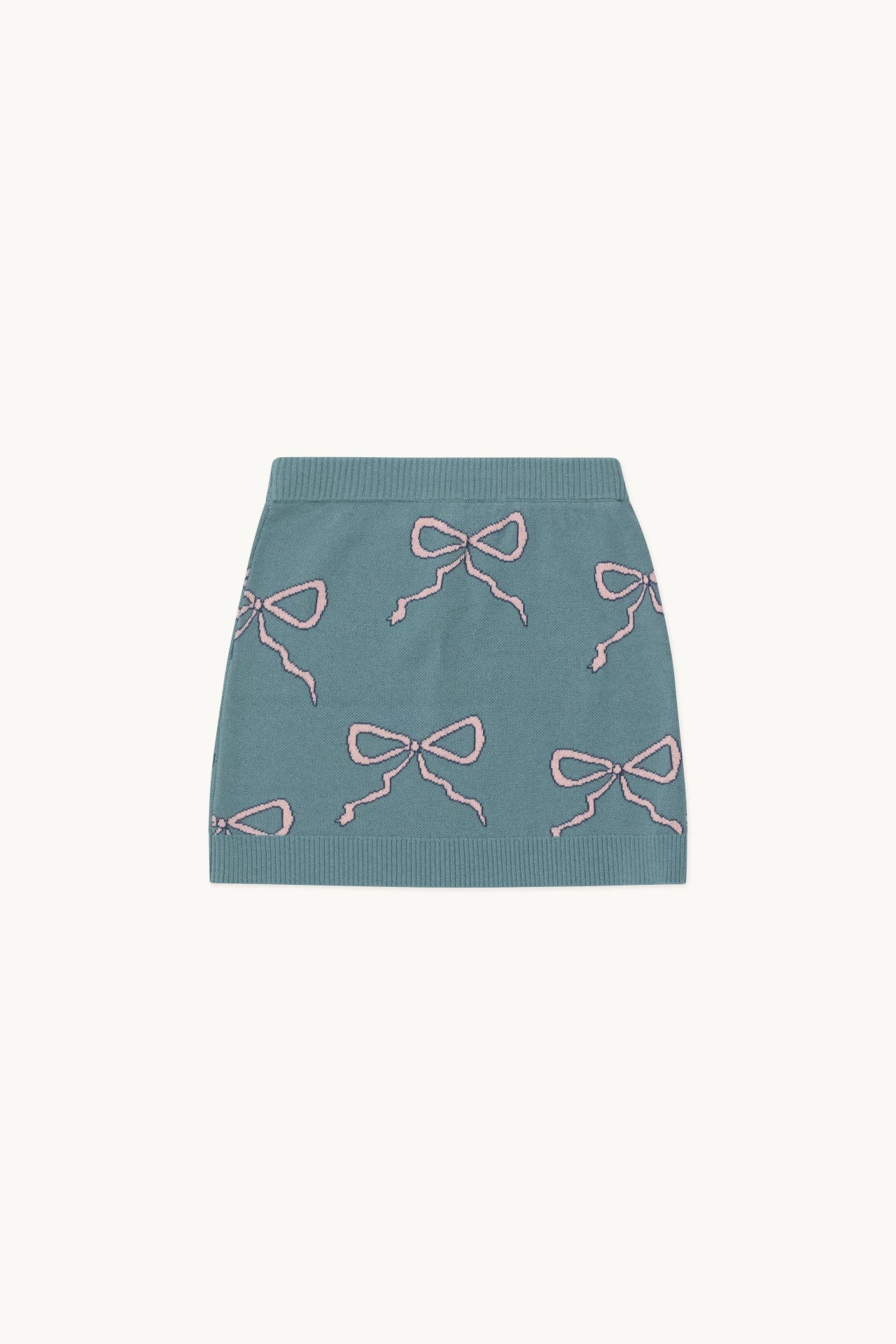 Tiny Cottons Bow Short Skirt Warm Blue