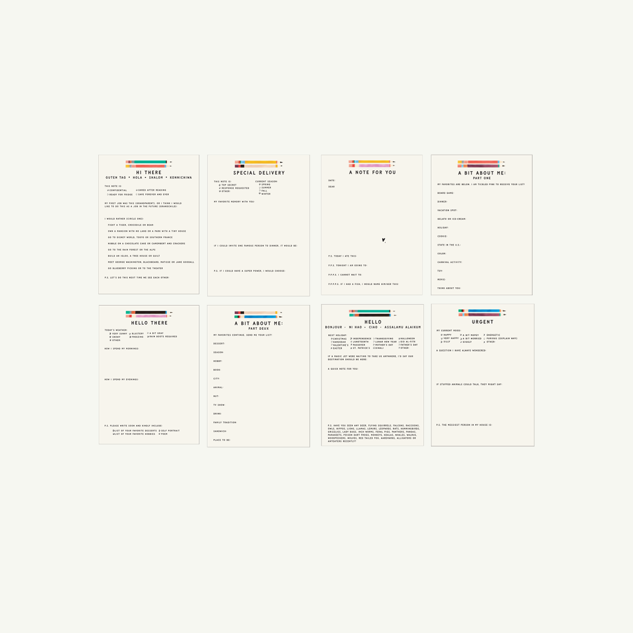 Mr. Boddington's Studio - NEWLY IMAGINED Grandparent Pen Pal Kit