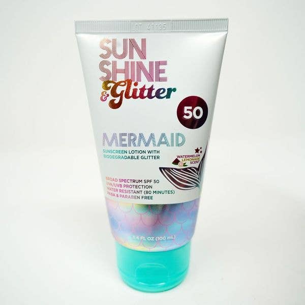 Sunshine & Glitter - S&G Mermaid Biodegradable Glitter SPF 50 TUBE