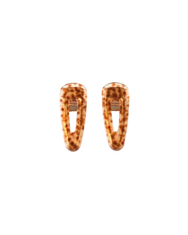 Rylee + Cru Slider Clip, Pack of 4 Brown, Blue Tortoise