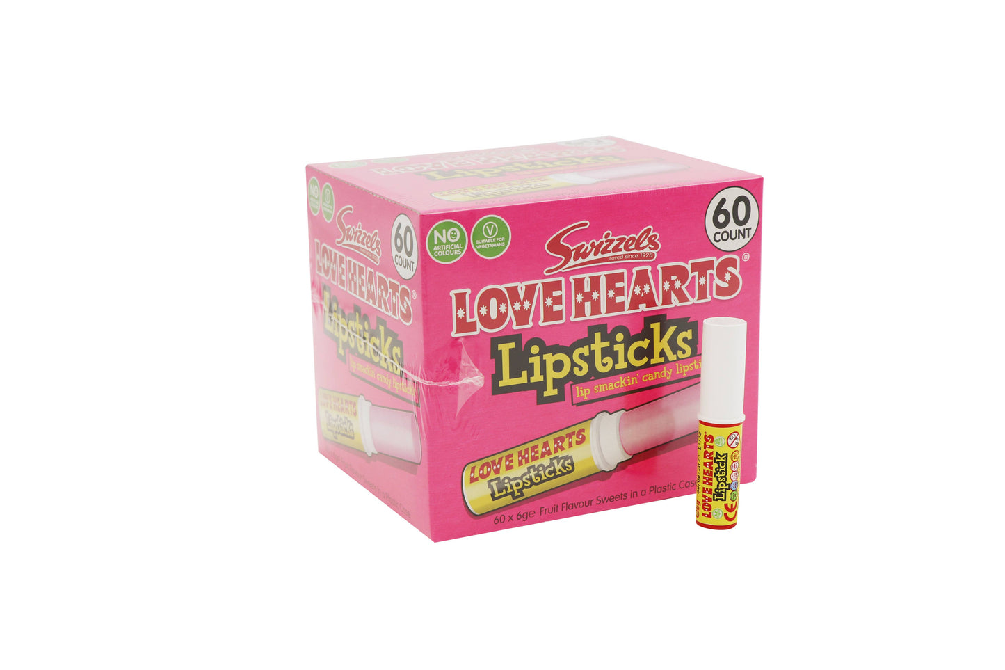 Grandpa Joe's Candy Shop - Swizzles Love Hearts Lipsticks