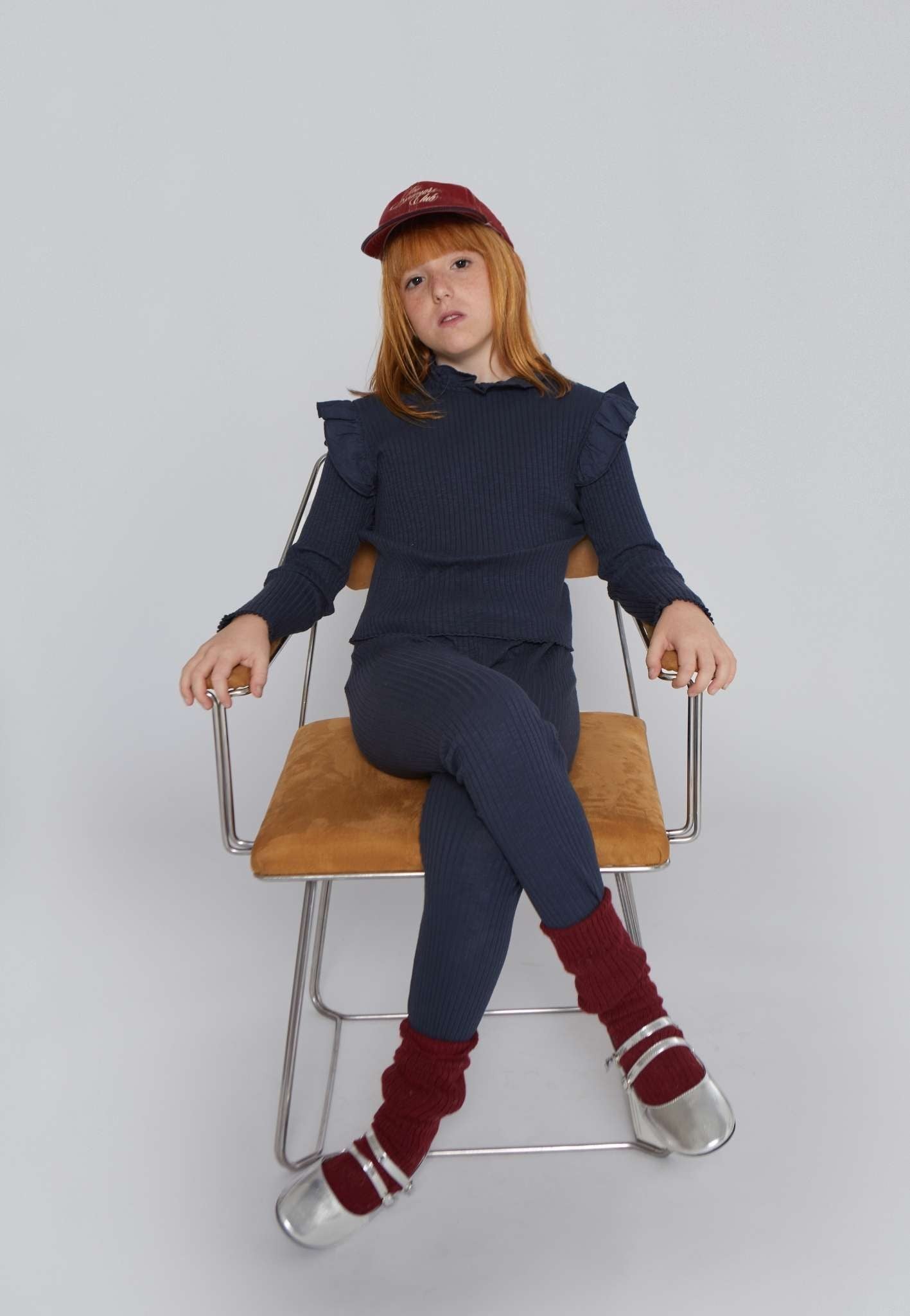 Mipounet Charlotte Flamé T-Shirt Dark Blue