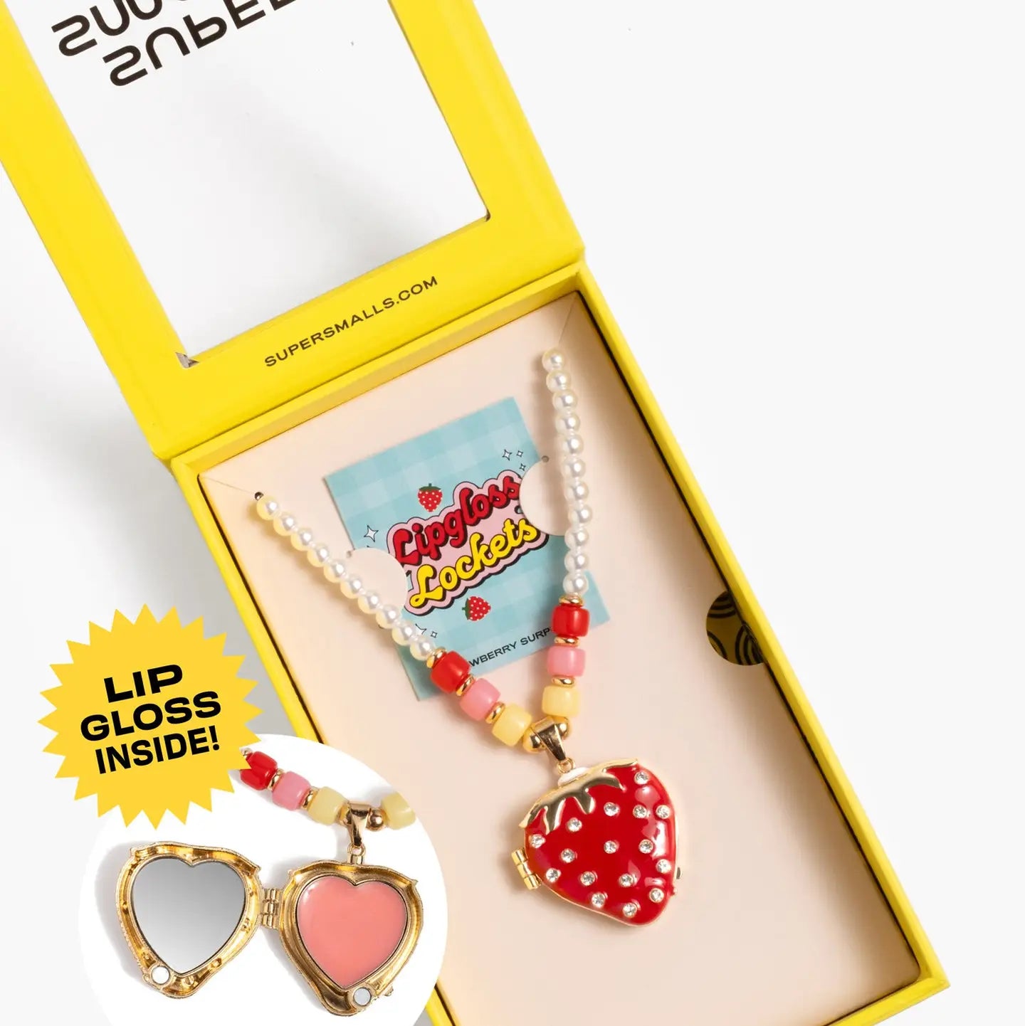 Super Smalls Strawberry Surprise Lipgloss Locket