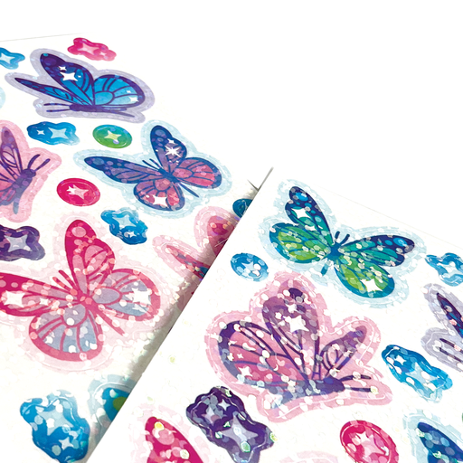 OOLY - Stickiville Skinny - Glittery Butterflies (Holographic)