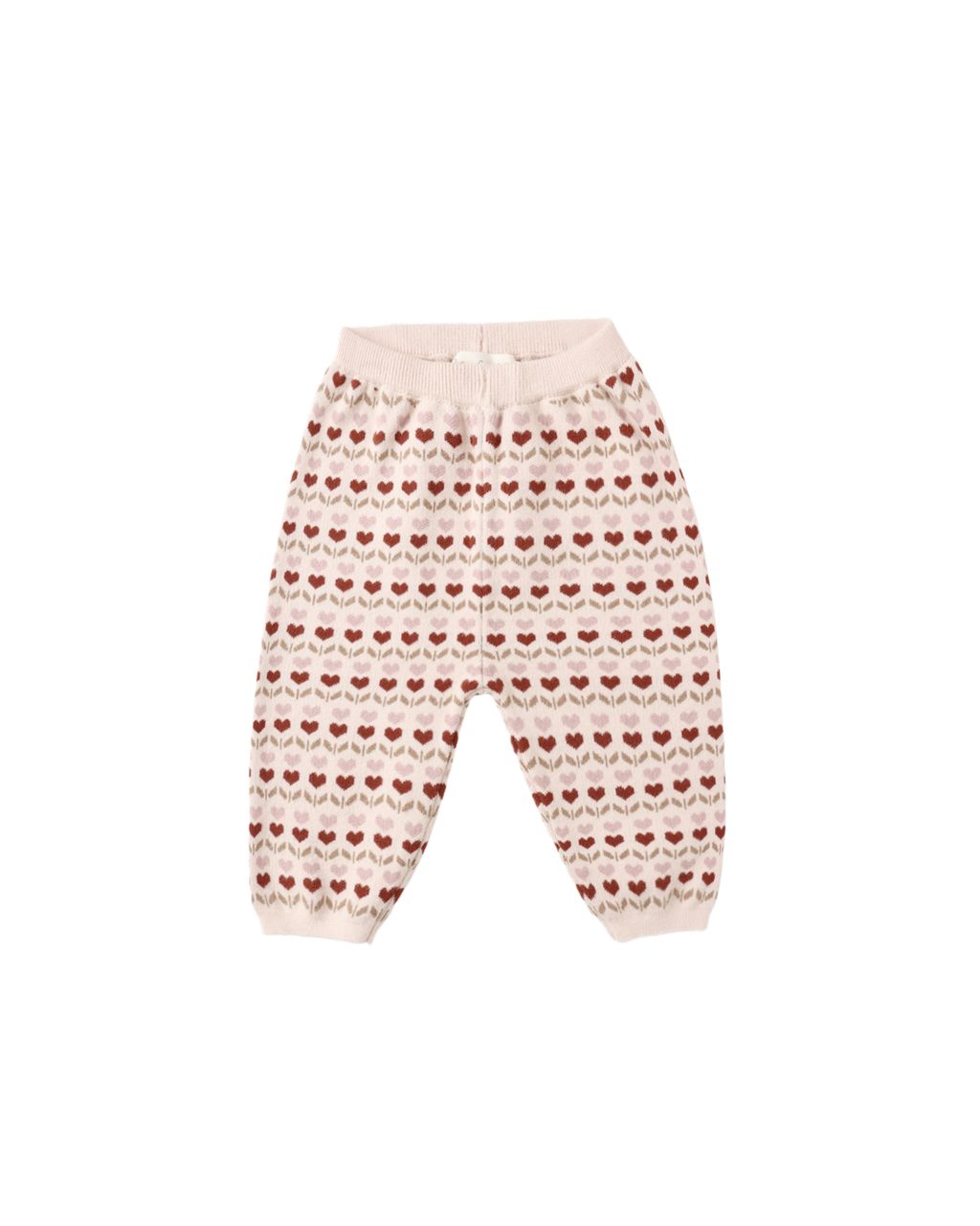 Rylee + Cru Knit Pant Ruby Hearts