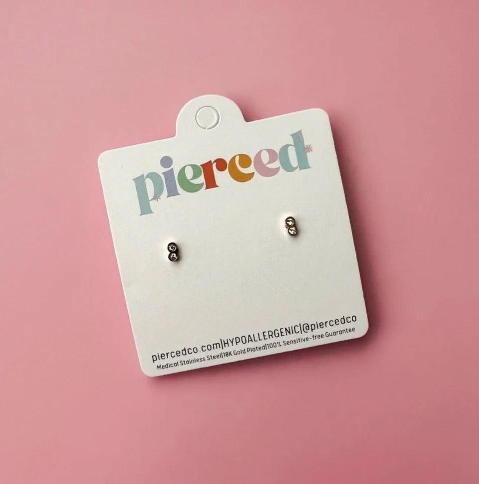 Pierced Screw Back Earrings