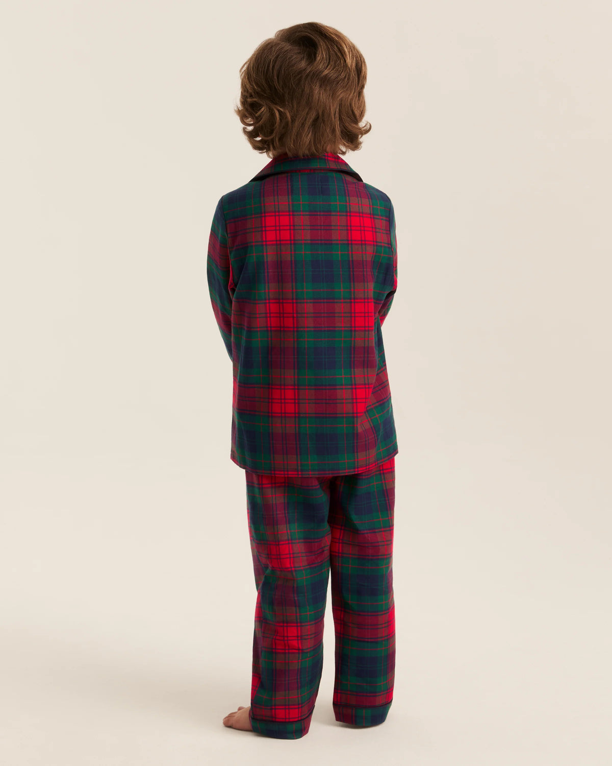 Petite Plume - Kid's Brushed Twill Pajama Set in St. James Tartan