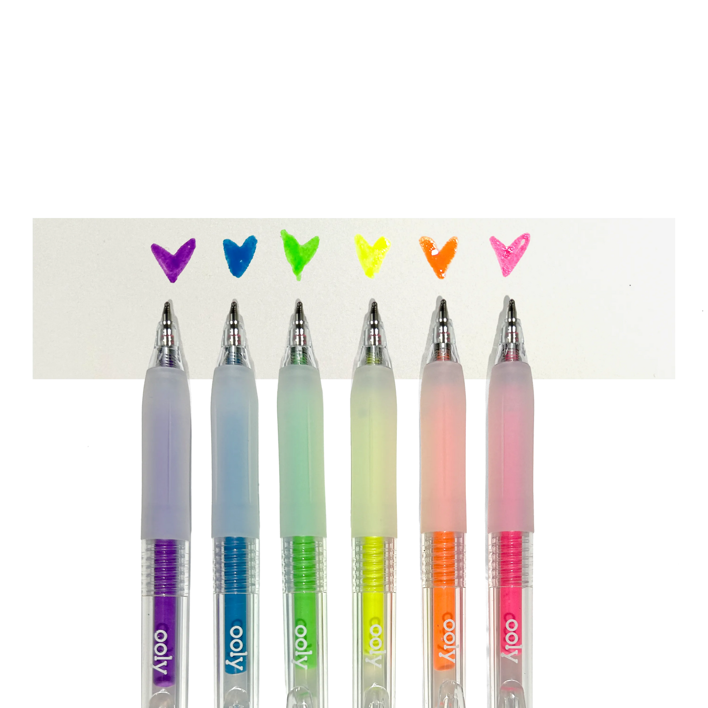 OOLY - Jelly Gloss Neon Multi-Surface Deco Gel Pens - Set of 6