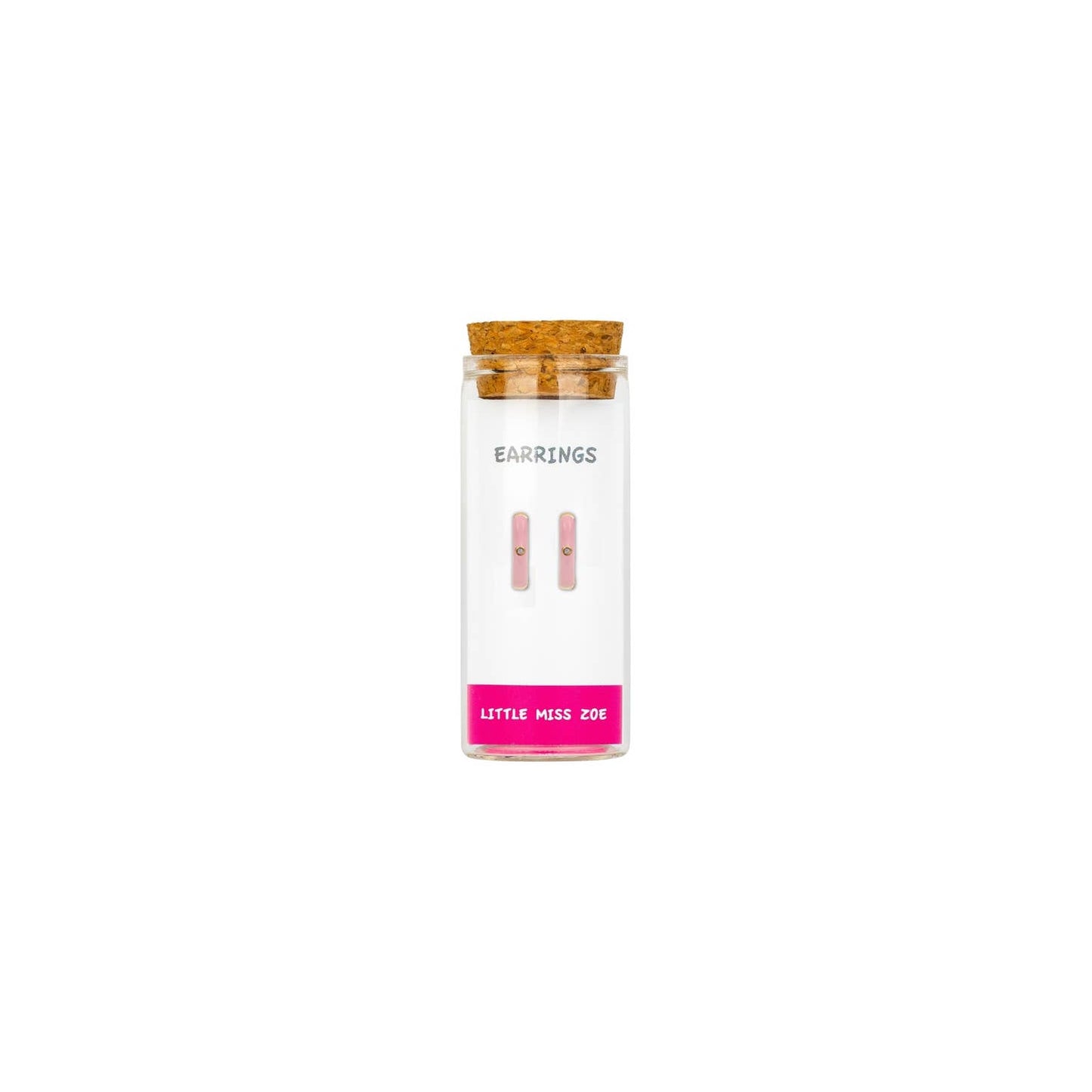 Little Miss Zoe - Stud Kids Earrings in a Bottle
