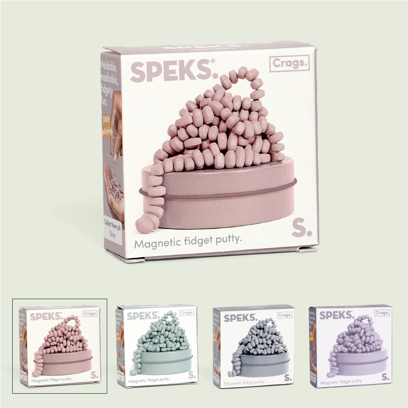 Speks - Mini Neutral Crags Magnetic Fidget Putty