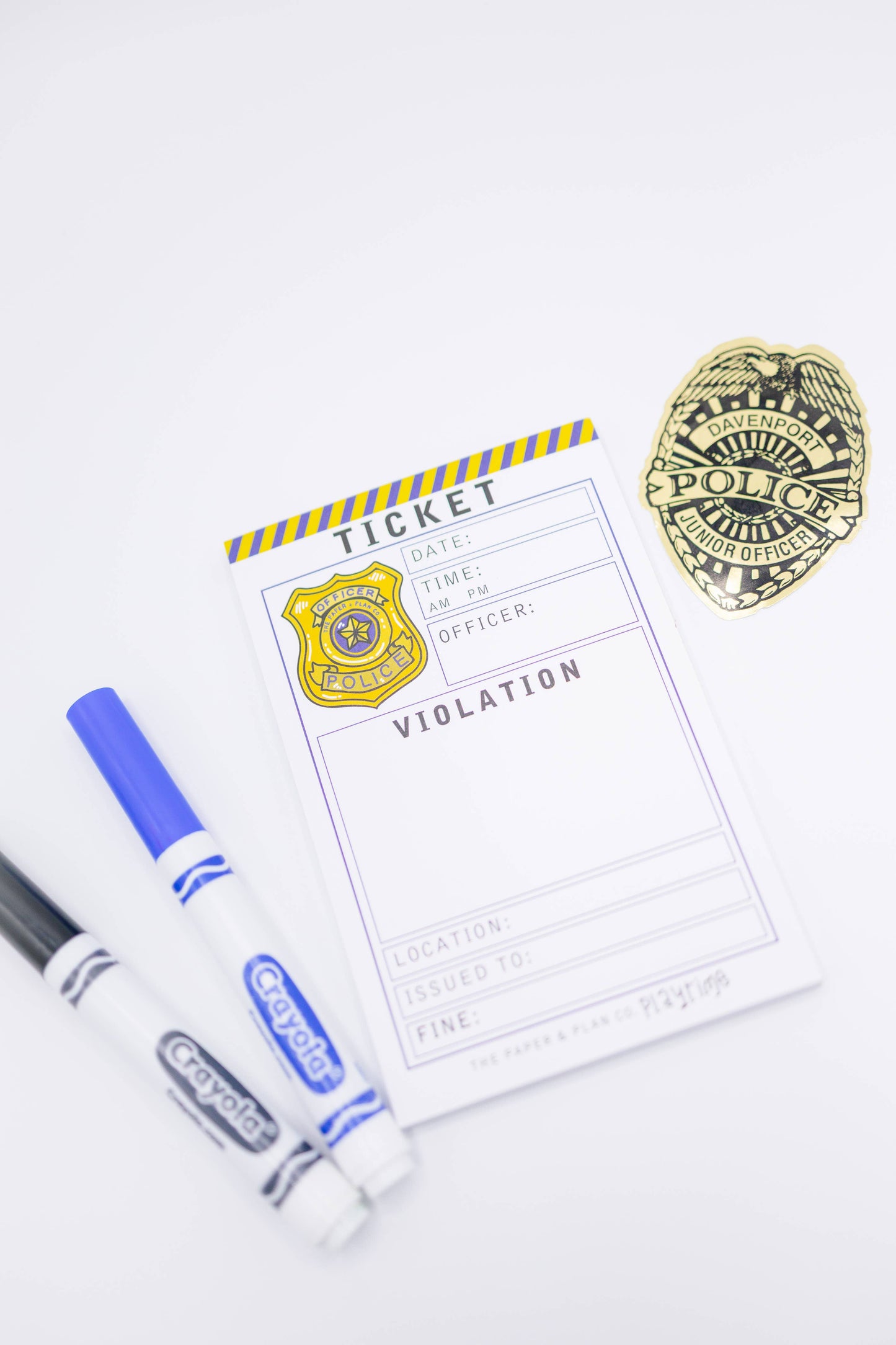 The Paper and Plan Co. - Playtime Pad® Police Ticket Violation