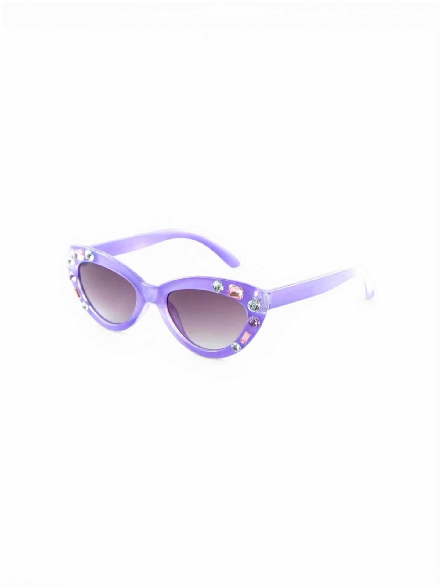 Sparkle Sisters by Couture Clips - Rinestone Cateye Sunglasses: Lavender