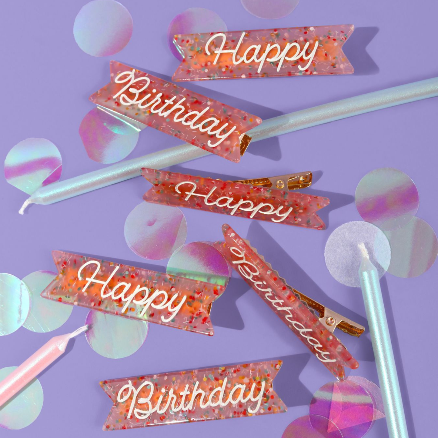 Eugenia - Happy Birthday Hair Clips