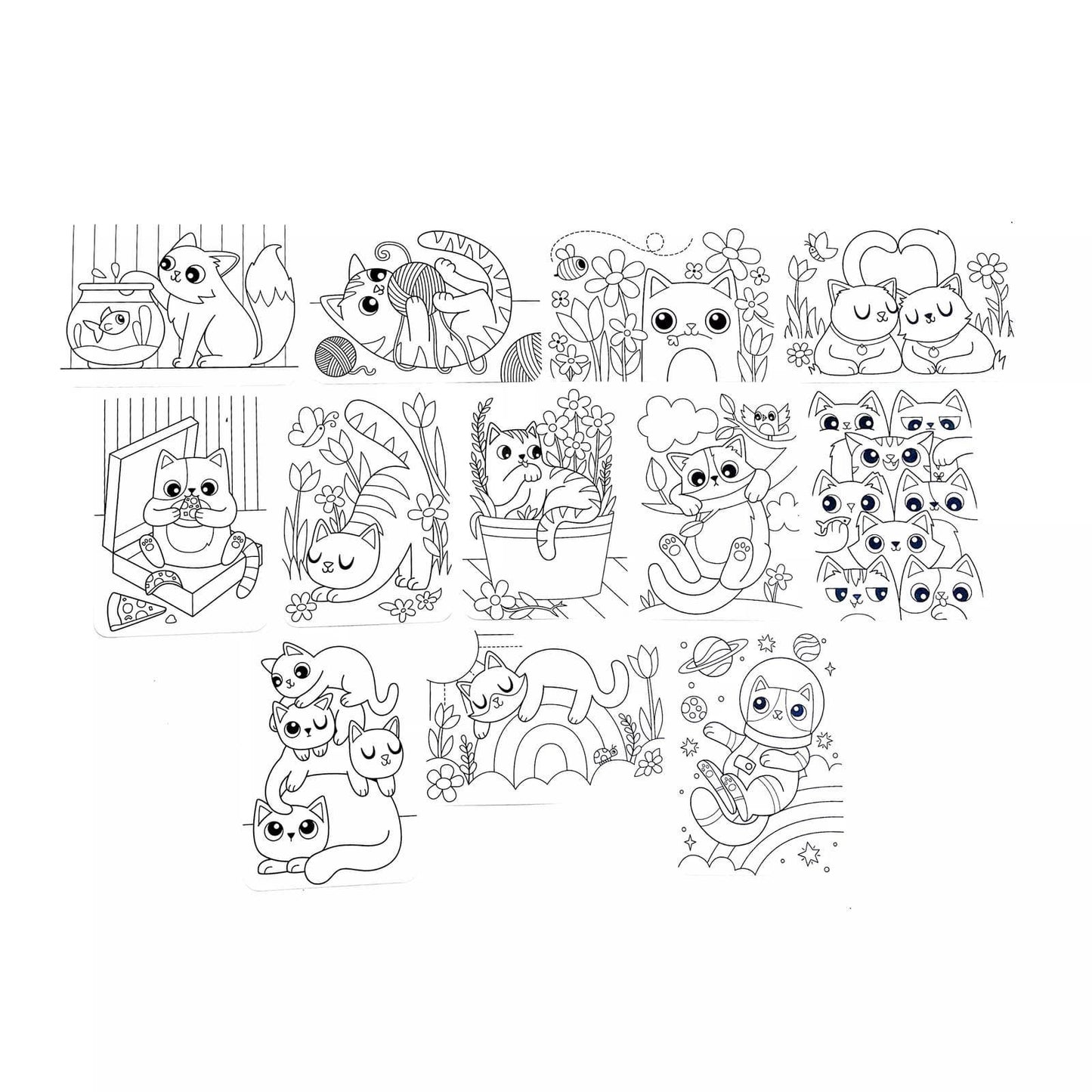 OOLY - Undercover Art Hidden Patterns Coloring- Smitten Kitten