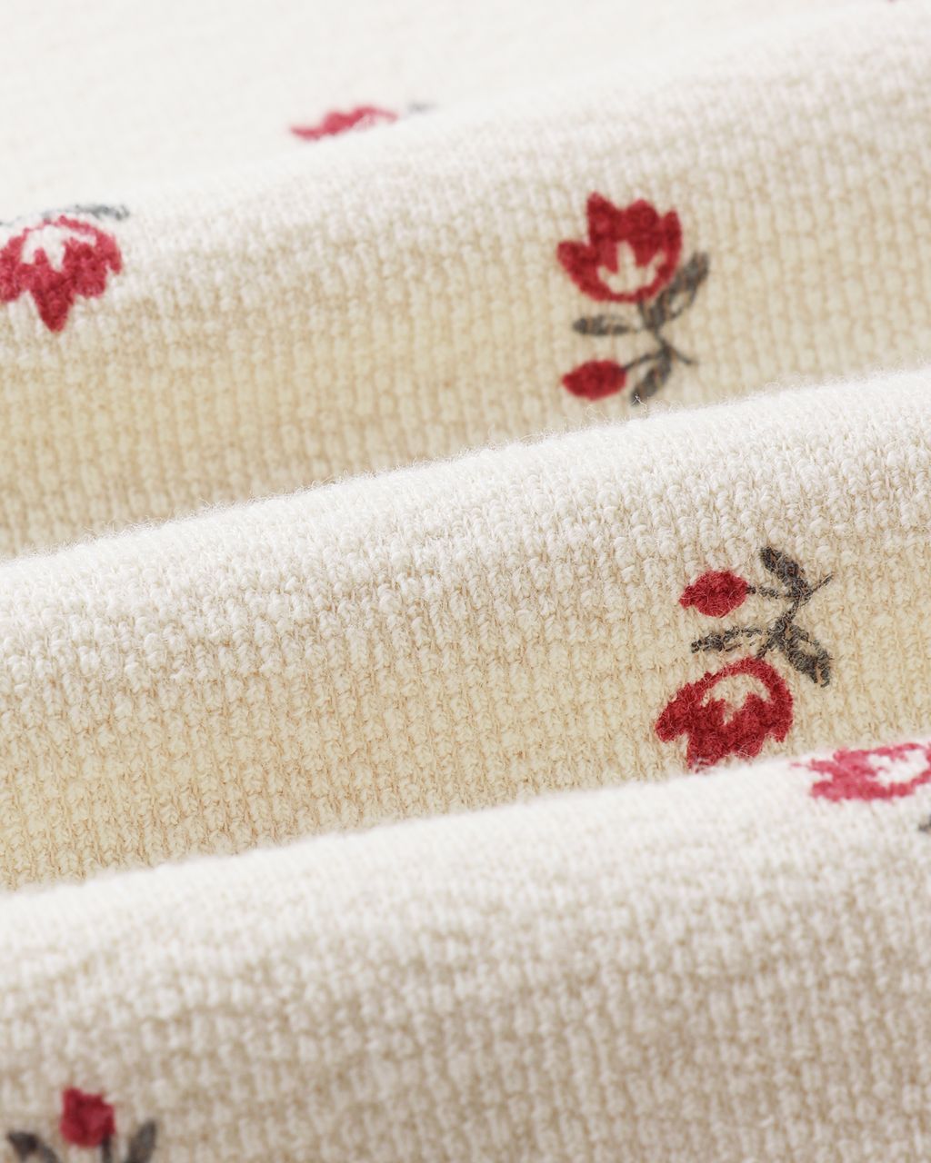 Rylee + Cru Spongey Knit Set Ruby Ditsy