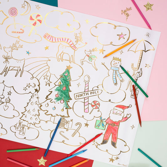 Meri Meri Christmas Colouring Posters
