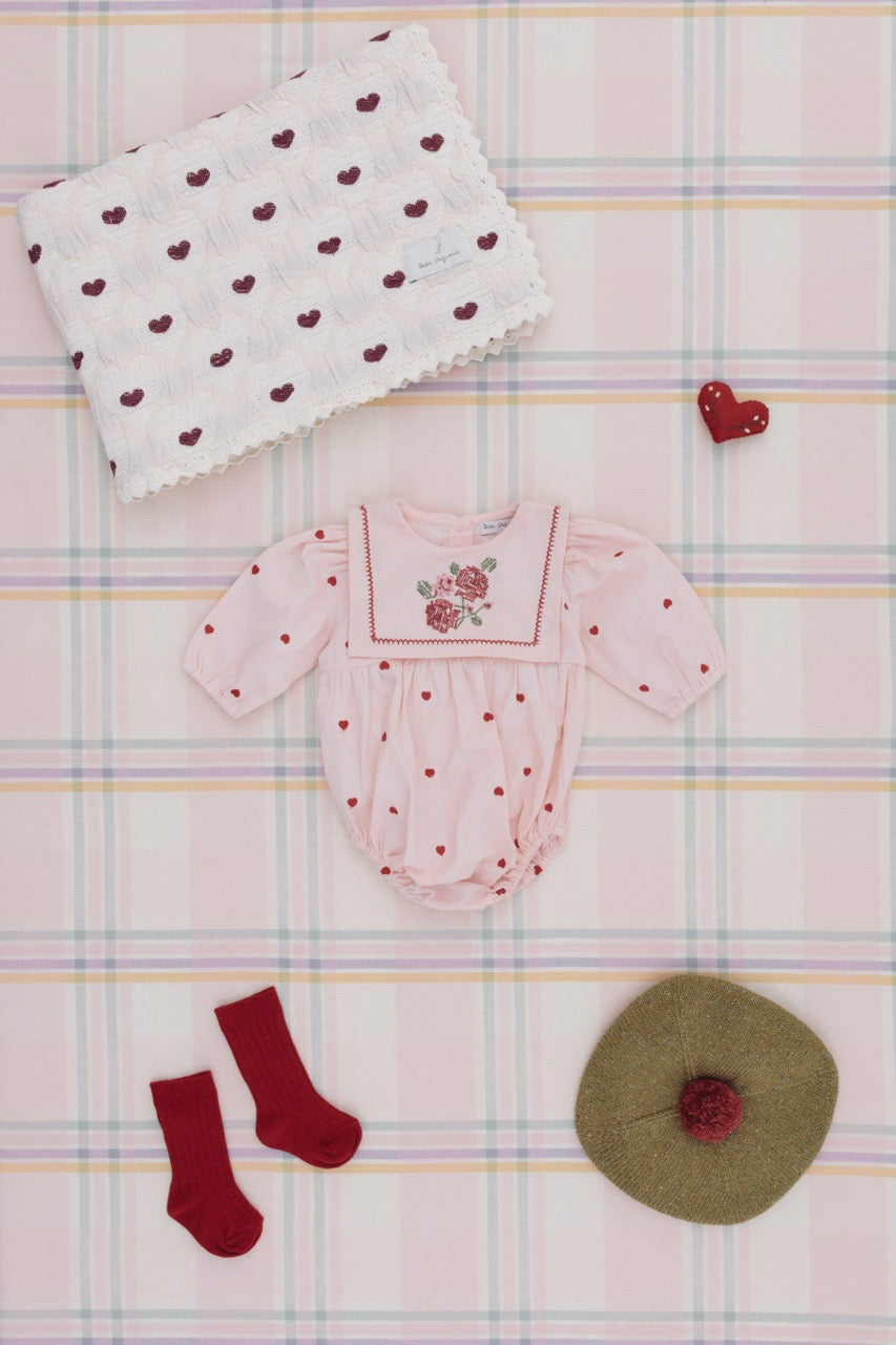 Bebe Organic Rose Romper We Heart Roses