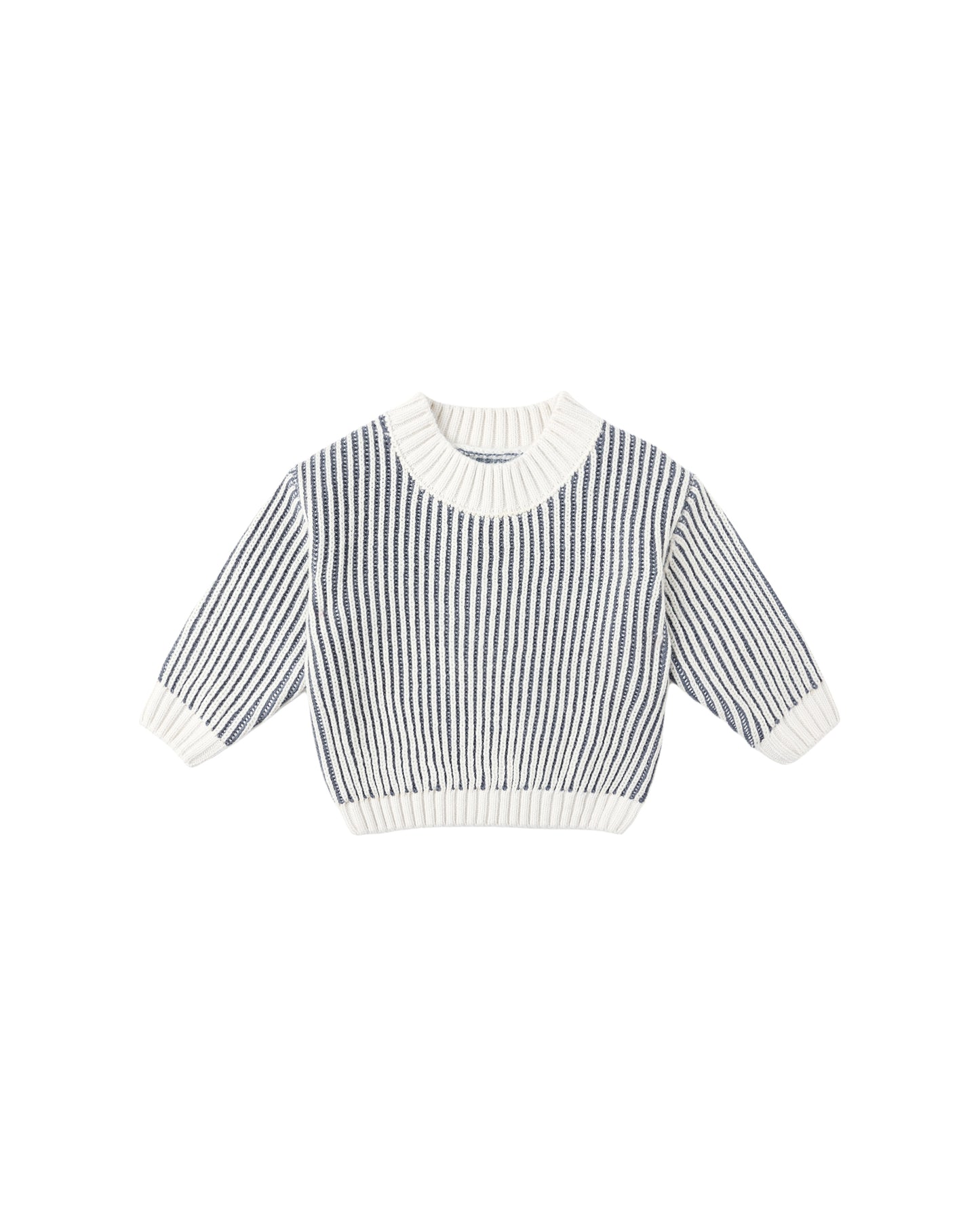 Quincy Mae Relaxed Knit Sweater Ocean