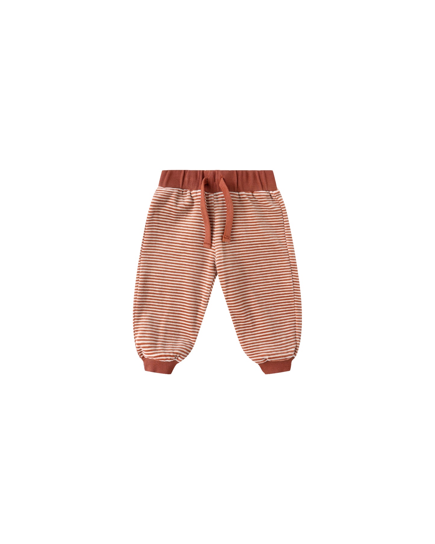 Quincy Mae Velour Relaxed Sweatpant Candy Stripe