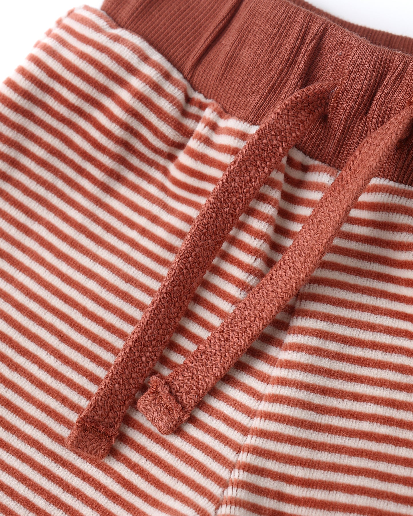 Quincy Mae Velour Relaxed Sweatpant Candy Stripe