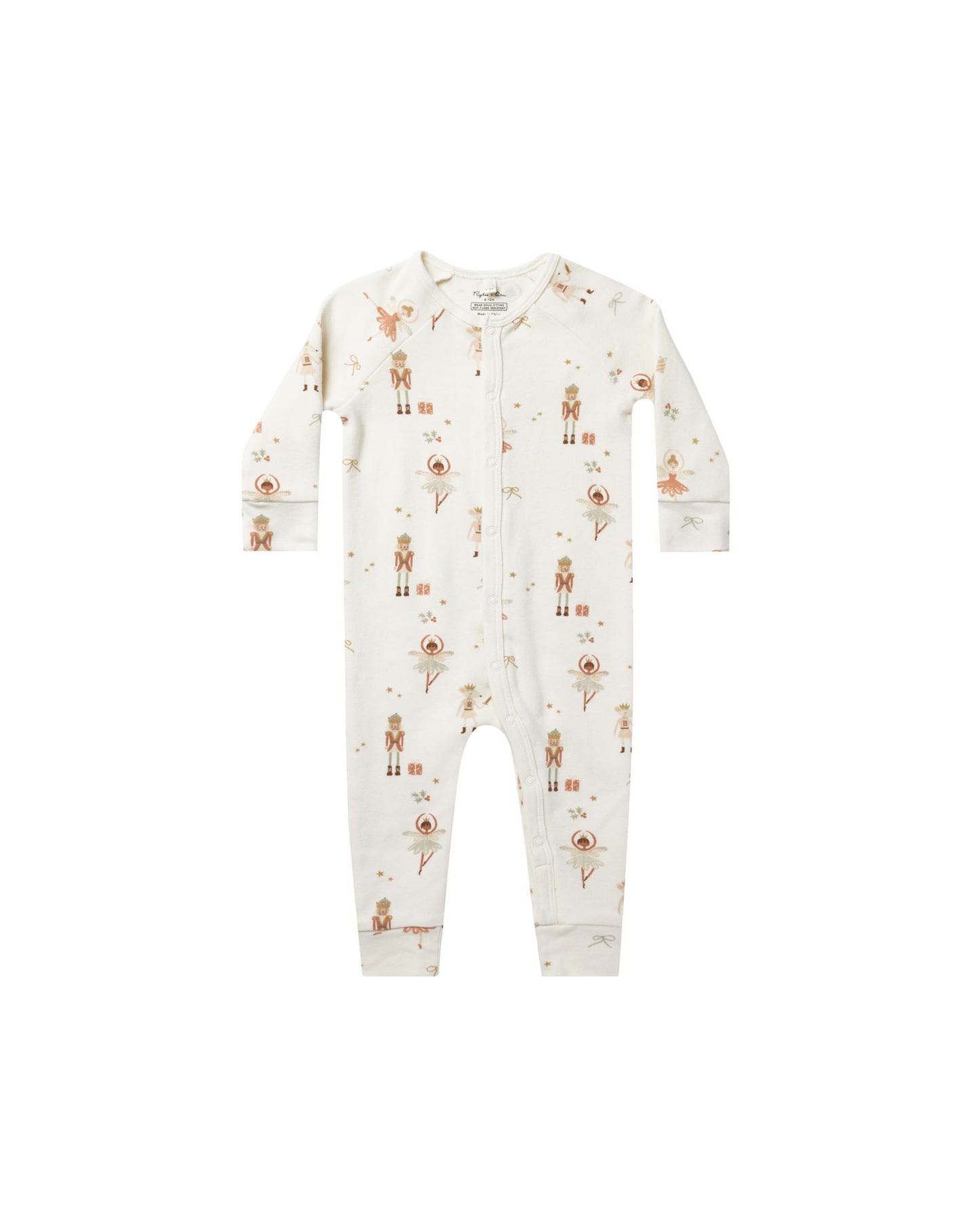 Rylee + Cru Organic Pajama Long John Nutcracker