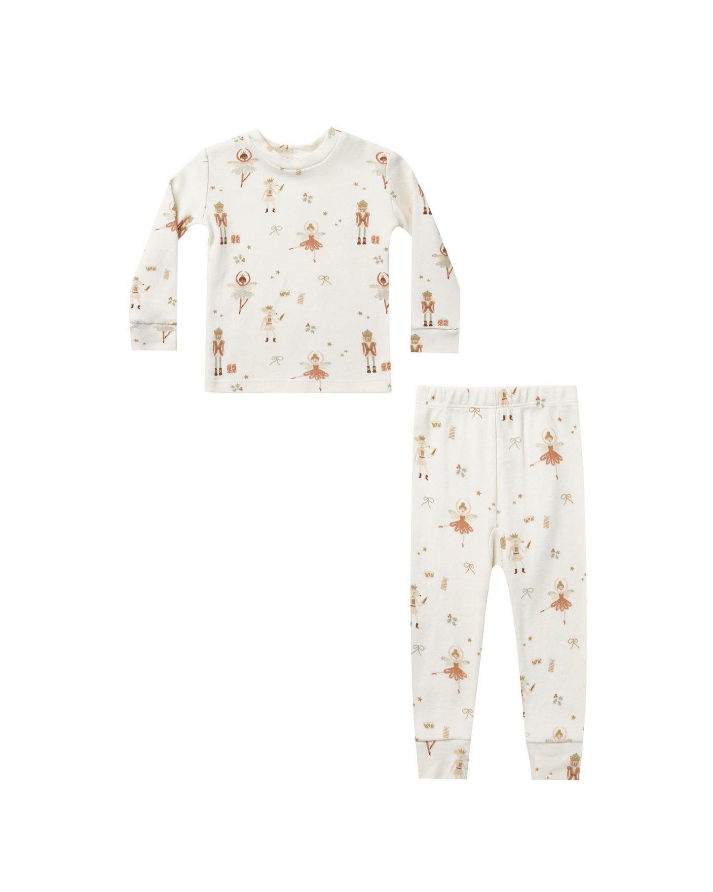 Rylee + Cru Organic Pajama Set Nutcracker