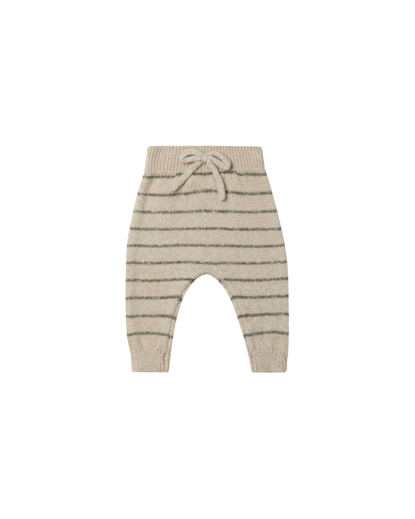 Quincy Mae Knit Pant Basil Stripe