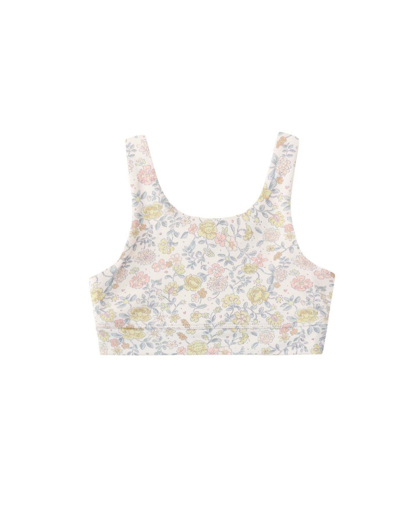 Rylee + Cru Swift Sports Bra Citron Bloom Ivory