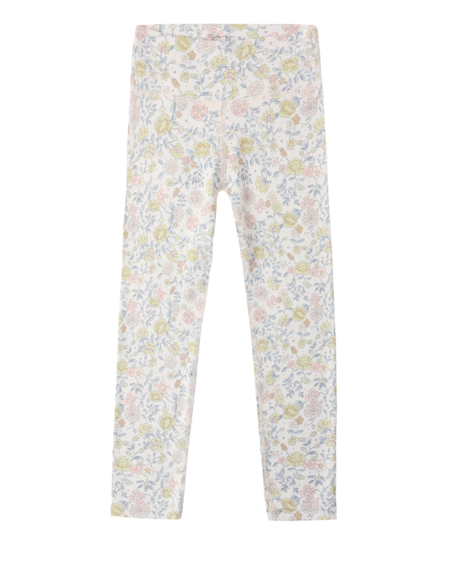 Rylee + Cru Basic Legging Citron Bloom Ivory