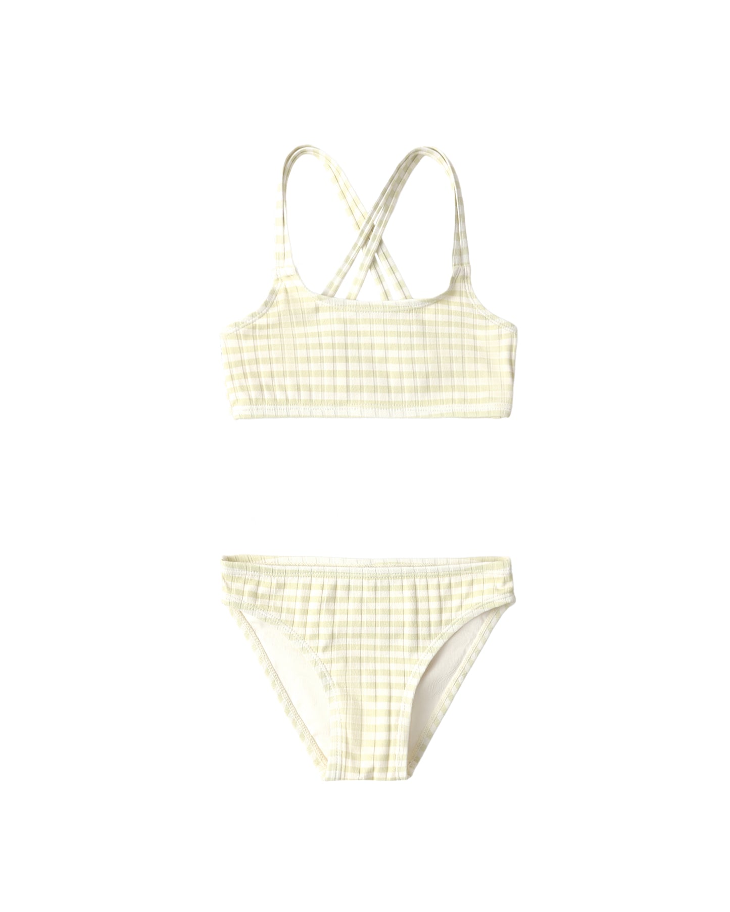 Rylee + Cru Maris Bikini Citron Stripe Citron