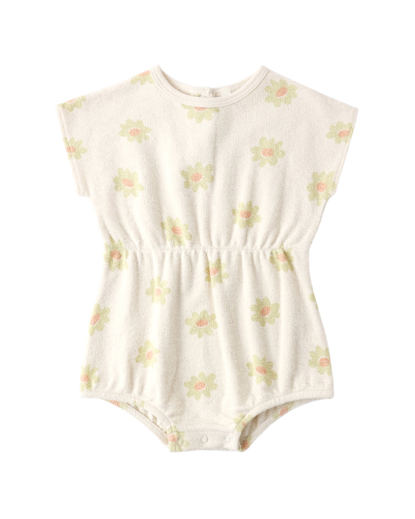 Rylee + Cru Kai Romper Yellow Daisy Natural